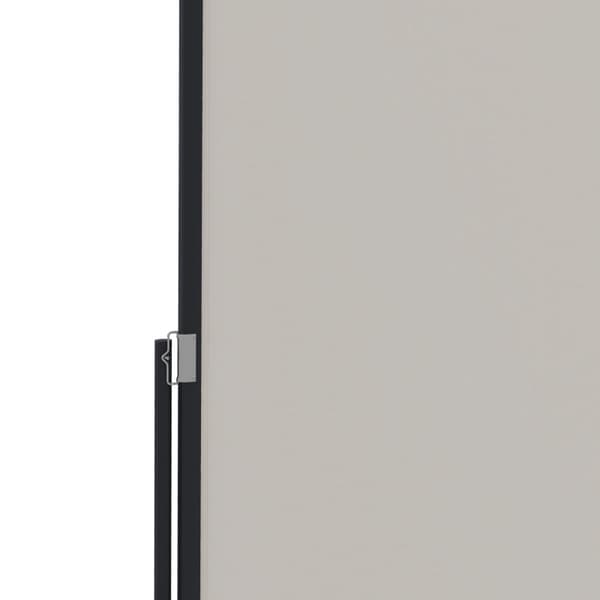 Rootz Sidemarkise - Sidegardin - Udtrækbar - Ekspansionsskruer - Privacy Screen - Aluminium - Polyester - Lysegrå - 300L x 140H cm