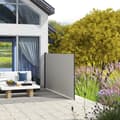 Miniatyrbillede 4 af 7: Rootz Sidemarkise - Sidegardin - Udtrækbar - Ekspansionsskruer - Privacy Screen - Aluminium - Polyester - Lysegrå - 300L x 100H cm