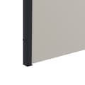 Miniatyrbillede 7 af 7: Rootz Sidemarkise - Sidegardin - Udtrækbar - Ekspansionsskruer - Privacy Screen - Aluminium - Polyester - Lysegrå - 300L x 100H cm