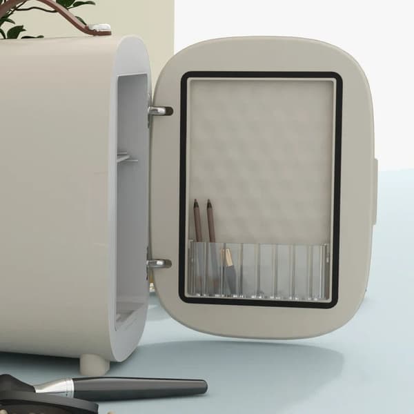 Rootz køkkenmaskiner - Bærbar adapter - Skønhedskøleskab - 4 L Kapacitet - Bakke - Cremehvid - 20,3 X 26,3 X 28 Cm