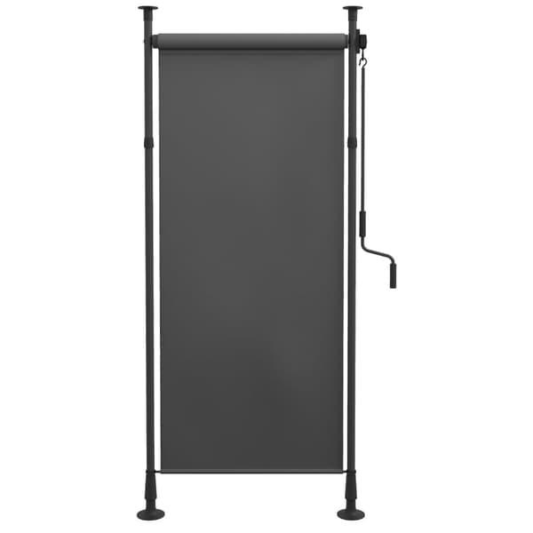 Rootz vapaasti seisova markiisi - Säädettävä pituus - Käsikampi - Ei porausta - Alumiinirunko - Polyesteri - Tummanharmaa - 120W x 220-310K cm