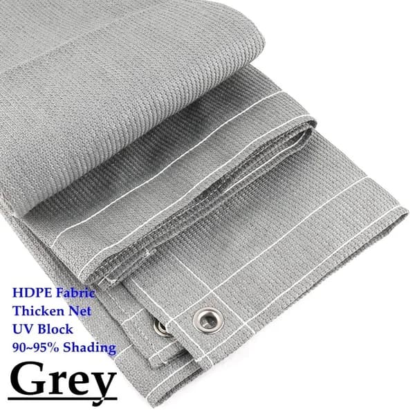 Solsejl Net, 95% Skygge, UV Blokering, Beige, 1,5mx6m
