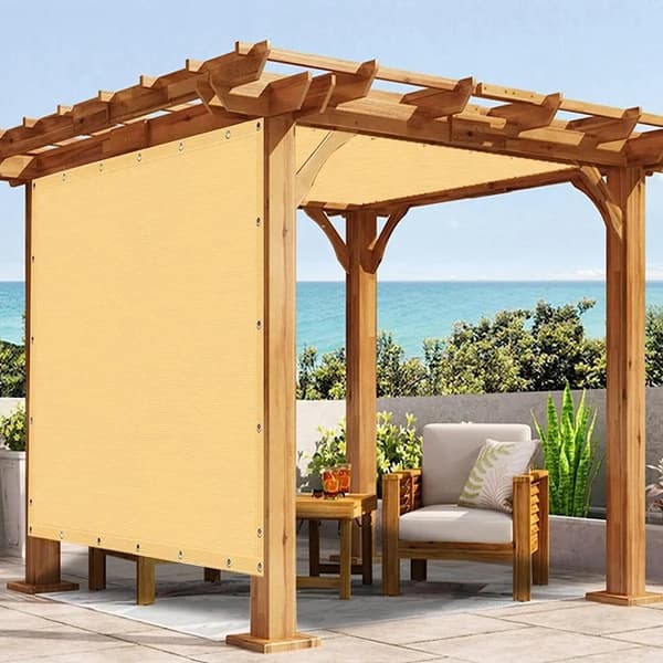 Aurinkosuojaverkko, 95% varjostus, UV-suojaus, Beige, 1,5mx6m