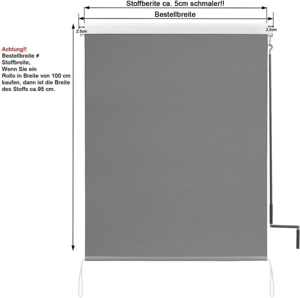 Rootz pystymarkiisi - Parvekemarkiisi - Yksityisyysnäyttö - Kestävä alumiini, UV-suoja, helppo asennus - 140cm x 240cm