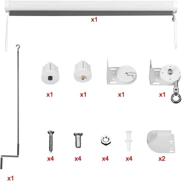 Rootz Vertikal Markis - Utomhusskydd - Uteplatsmarkis - Slitstark, UV-skyddande, Vattenavvisande - Handvev - 100cm x 240cm