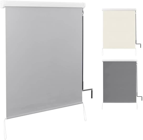 Rootz pystymarkiisi - Ulkovarjostin - Patiomarkiisi - UV-suoja - Vettä hylkivä - Helppo asennus - 100cm x 240cm