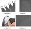 Miniatyrbild 3 av 8: Rootz HDPE Sun Sail - Shade Segel - Solskydd Canopy - UV-skyddande - Hållbar - Enkel installation - Olika storlekar