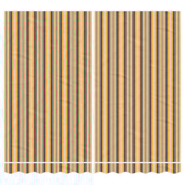 vidaXL Erstatningsduk for markise flerfarget stripe 3x2,5 m