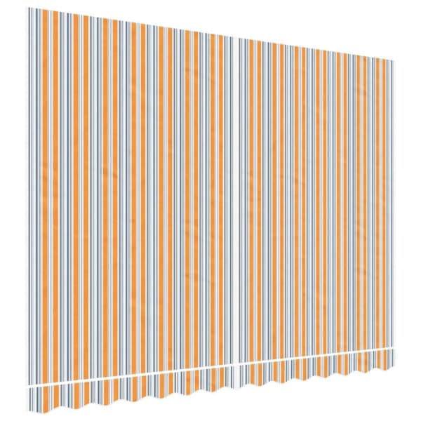 vidaXL markisedug 3,5x2,5 m stribet flerfarvet