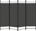 Miniatyrbild 1 av 8: Rootz Premium hopfällbar rumsavdelare - Sekretessskärm - Space Separator - Slitstark polyester - Flexibel och bärbar - Snygg design - 223cm x 172cm