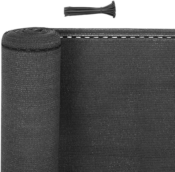Rootz HDPE tennisaidan suoja - Yksityisyyssuoja - Säänkestävä este - Parannettu yksityisyys - Kestävä ja repeytymätön - Helppo asennus - 180 g/m² - Sa