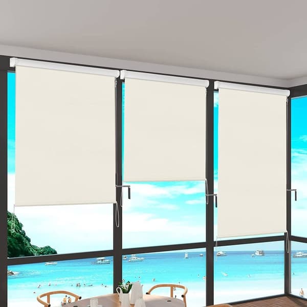 Rootz Vertikal Markis - Utomhusskydd - Uteplatsöverdrag - Slitstark polyester, UV-skydd, Vattenavvisande - Enkel handvev - 100cm x 140cm