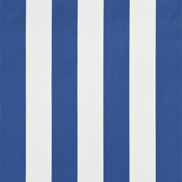 vidaXL foldemarkise 250x150 cm blå og hvid - Markiser
