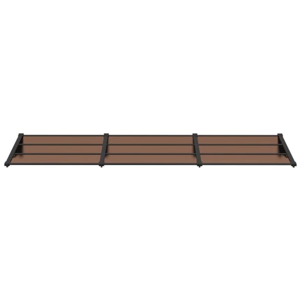 vidaXL Entrétak svart 297,5x90 cm polykarbonat - Markiser