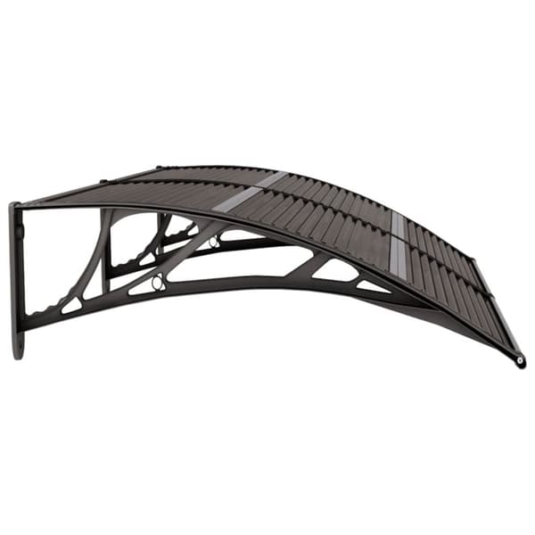 vidaXL Entrétak svart 150x75 cm polykarbonat - Markiser