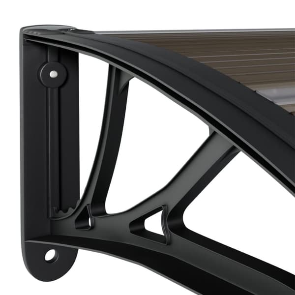 vidaXL Entrétak svart 150x75 cm polykarbonat - Markiser