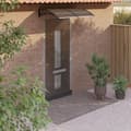 Miniatyrbillede 1 af 7: vidaXL dørbaldakin 150x75 cm polycarbonat sort -  Markiser