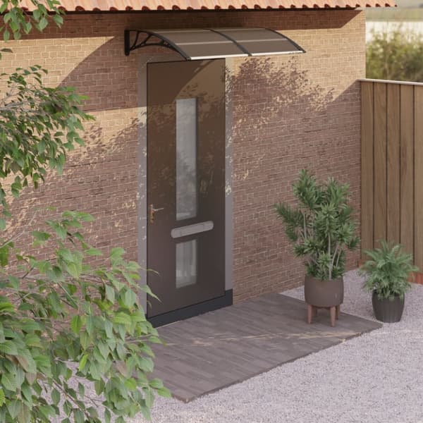 vidaXL Entrétak svart 150x75 cm polykarbonat -  Markiser
