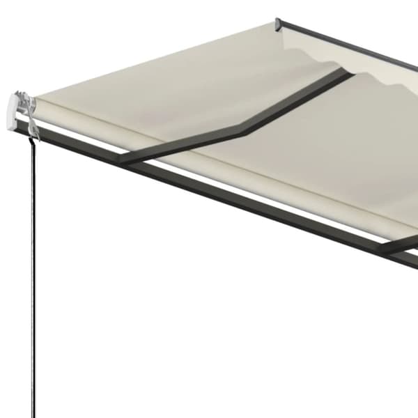 vidaXL Vapaasti seisova sisäänkelattava markiisi 300x250cm kerma - Markiisit