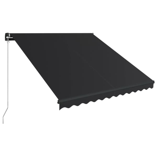 vidaXL Markis manuellt infällbar 350x250 cm antracit - Markiser