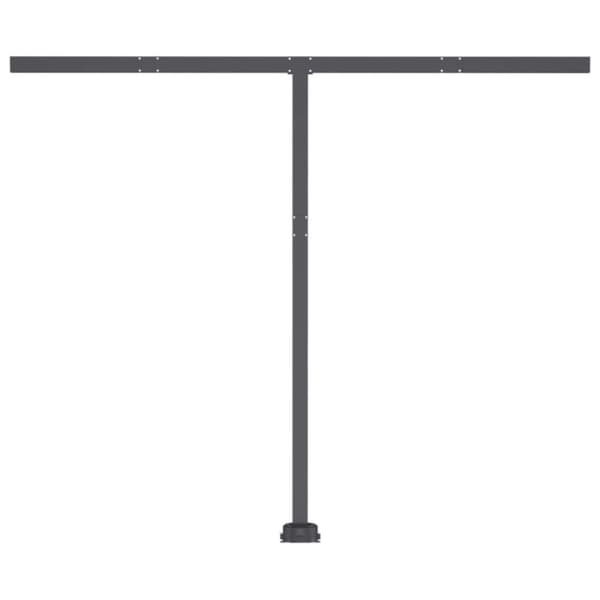 vidaXL Vapaasti seisova sisäänkelattava markiisi 350x250cm antrasiitti -  Markiisit
