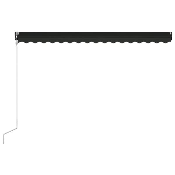 vidaXL Markis automatiskt infällbar 450x300 cm antracit - Markiser