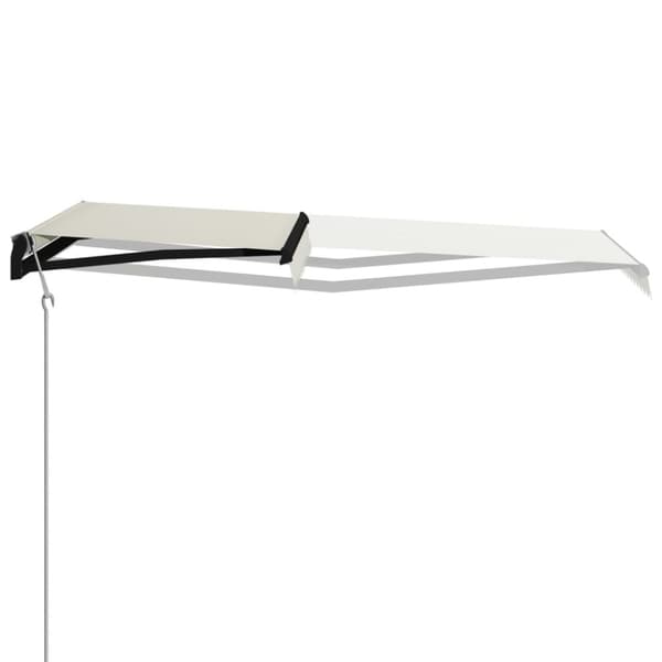 vidaXL Automaattisesti sisäänkelattava markiisi 300x250 cm kerma - Markiisit