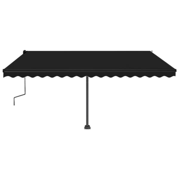 vidaXL Fristående markis manuell 450x300 cm antracit -  Markiser