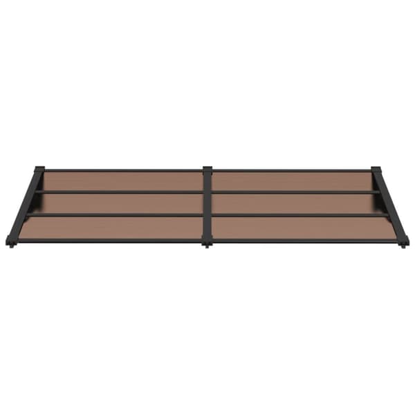 vidaXL Ovikatos musta 199x90 cm polykarbonaatti -  Markiisit