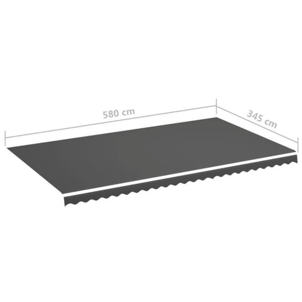 vidaXL Markisväv antracit 6x3,5 m - Markiser