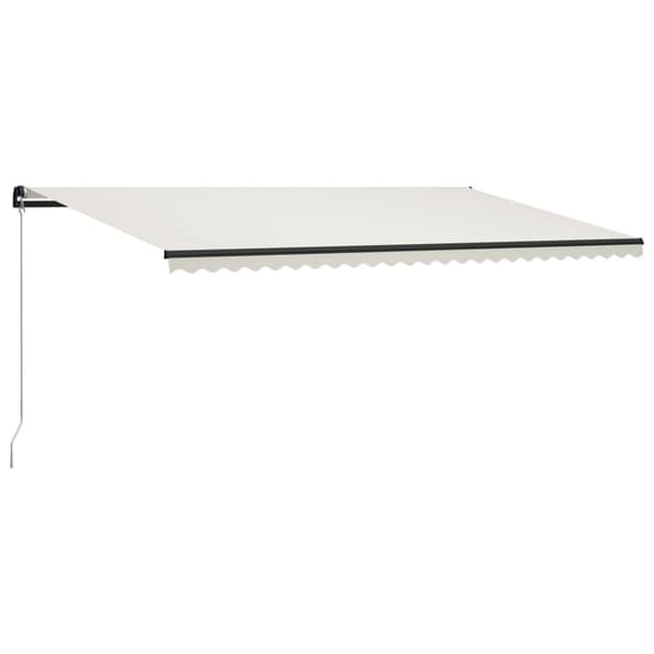 vidaXL Manuaalisesti sisäänkelattava markiisi 600x300 cm kerma -  Markiisit