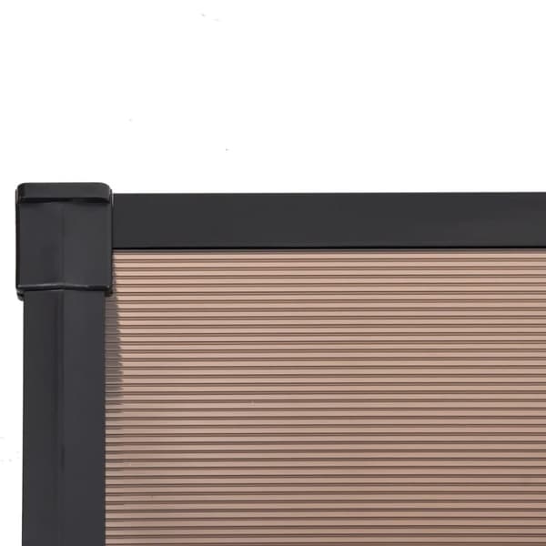 vidaXL Ovikatos musta 239x90 cm polykarbonaatti -  Markiisit