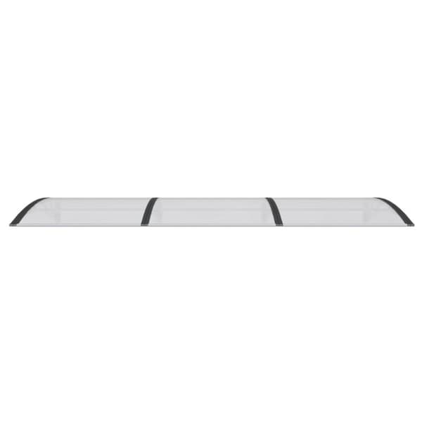 vidaXL Entrétak svart 300x100 cm polykarbonat - Markiser