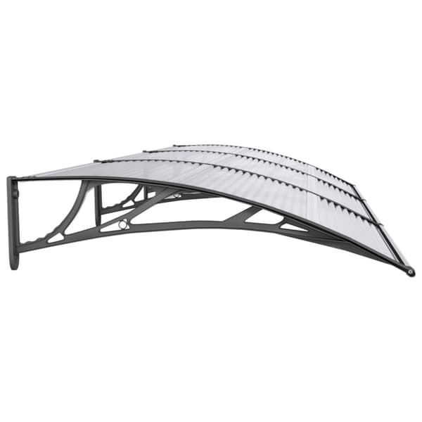 vidaXL Entrétak svart 300x100 cm polykarbonat - Markiser