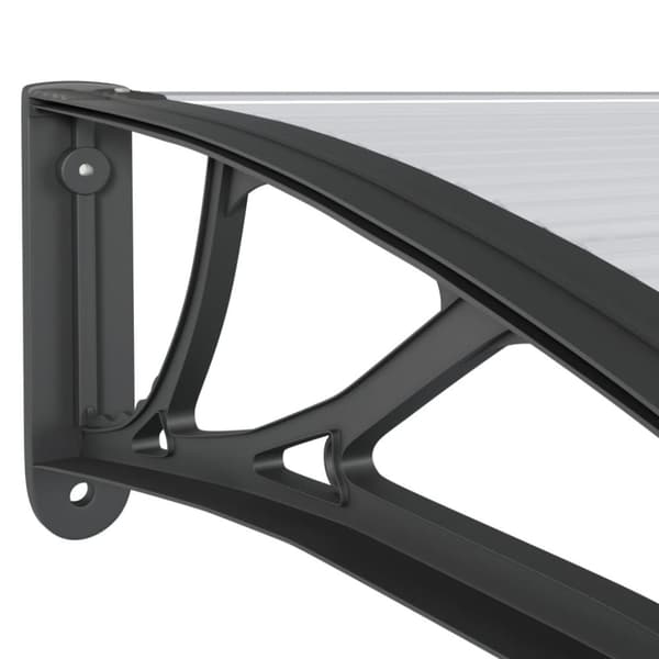 vidaXL Entrétak svart 300x100 cm polykarbonat -  Markiser