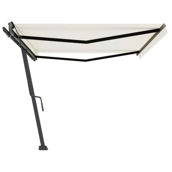 vidaXL Vapaasti seisova sisäänkelattava markiisi 500x350 cm kerma -  Markiisit