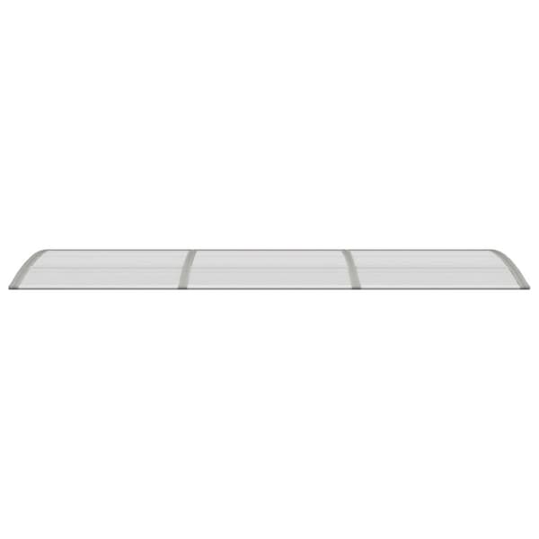 vidaXL dørbaldakin 300x75 cm polycarbonat grå -  Markiser
