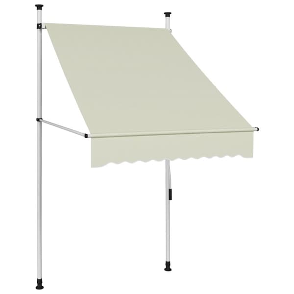 vidaXL Sisäänkelattava markiisi 100 cm kerma - Markiisit