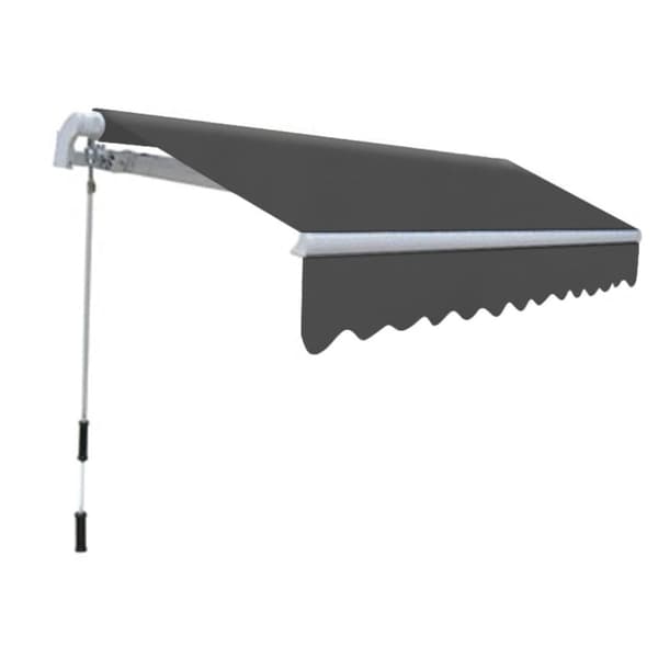 vidaXL Markis manuellt infällbar 300 cm antracit - Markiser