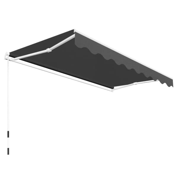 vidaXL Markis manuellt infällbar 300 cm antracit - Markiser