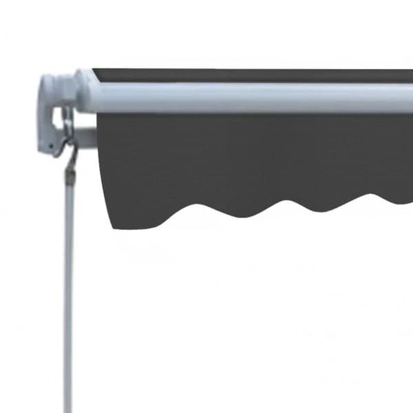vidaXL Markis manuellt infällbar 300 cm antracit - Markiser