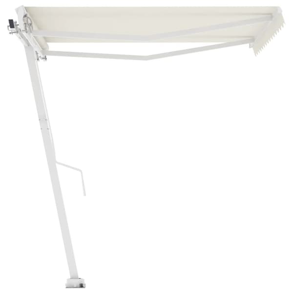 vidaXL Vapaasti seisova sisäänkelattava markiisi 300x250 cm kerma - Markiisit