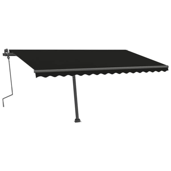 vidaXL Vapaasti seisova sisäänkelattava markiisi 400x300cm antrasiitti - Markiisit