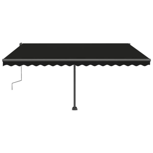 vidaXL Vapaasti seisova sisäänkelattava markiisi 400x300cm antrasiitti - Markiisit