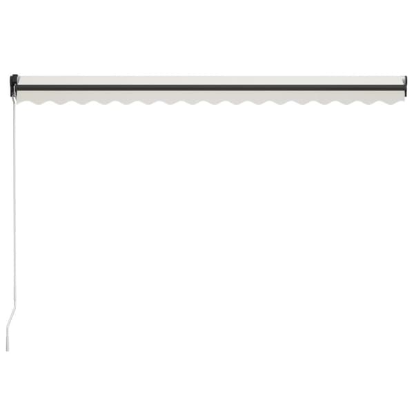 vidaXL foldemarkise manuel betjening 400x300 cm cremefarvet -  Markiser
