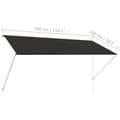 Miniatyrbild 9 av 9: vidaXL Markis 300x150 cm antracit -  Markiser