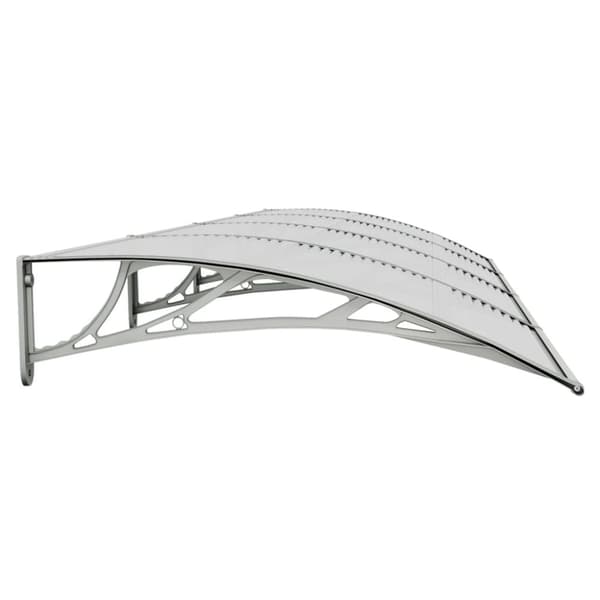 vidaXL Ovikatos harmaa 350x100 cm polykarbonaatti -  Markiisit