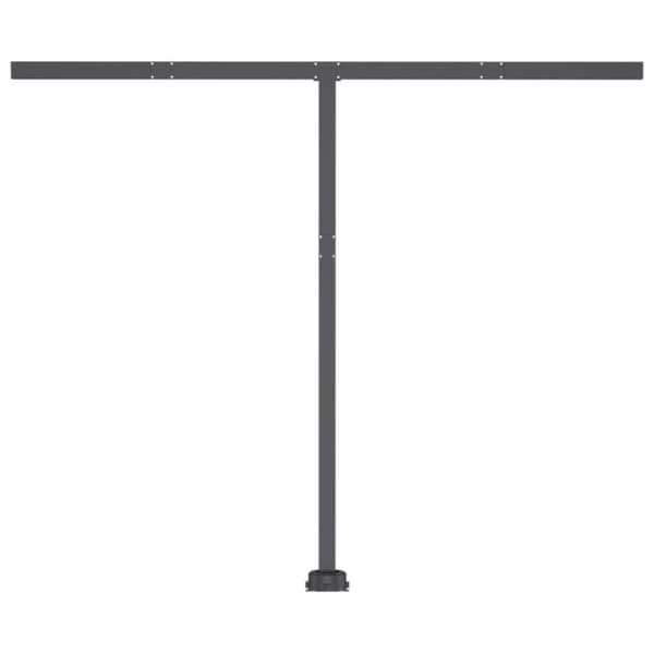 vidaXL Vapaasti seisova sisäänkelattava markiisi 350x250cm kelt./valk. - Markiisit
