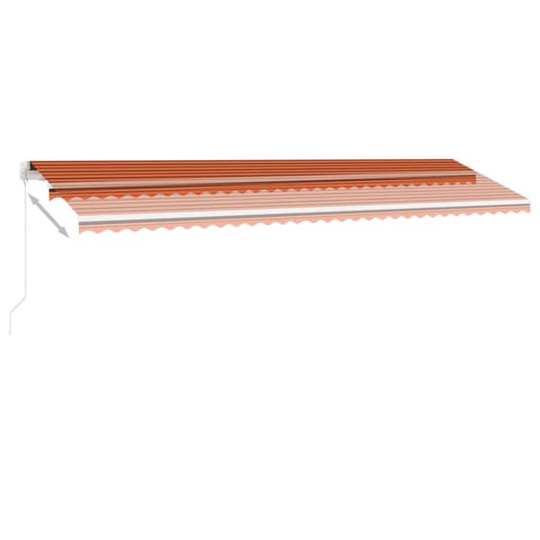 vidaXL Fristående markis manuellt infällbar 600x300 cm orange/brun - Markiser