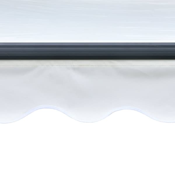 vidaXL Markis manuellt infällbar med LED 300x250 cm gräddvit - Markiser